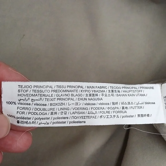 Zara Button Front Wrap Print Mini Dress/ Size L - Picture 9 of 10